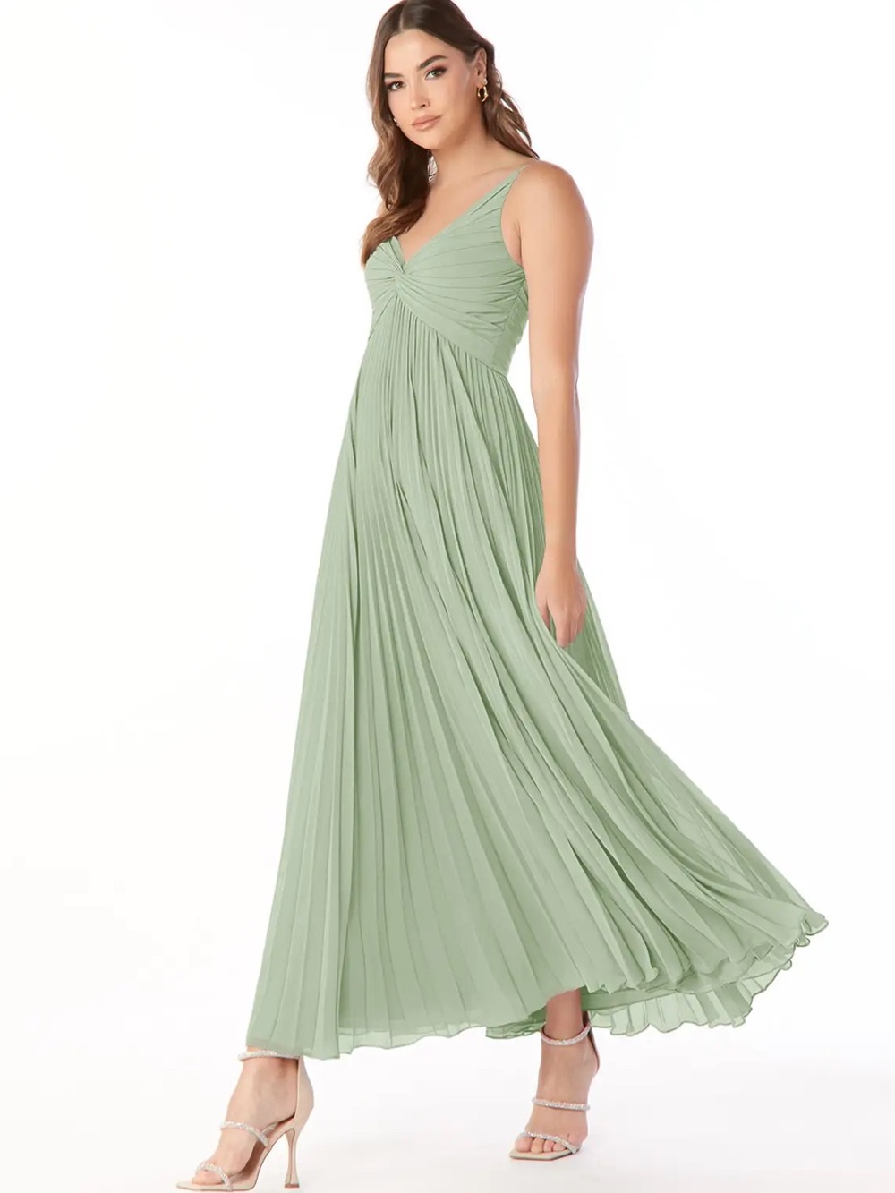 Azazie Raychelle - Dusty Sage size 8 - Picture 2 of 4